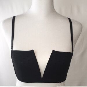 Free People Sierra Black Swiss Dot Bandeau